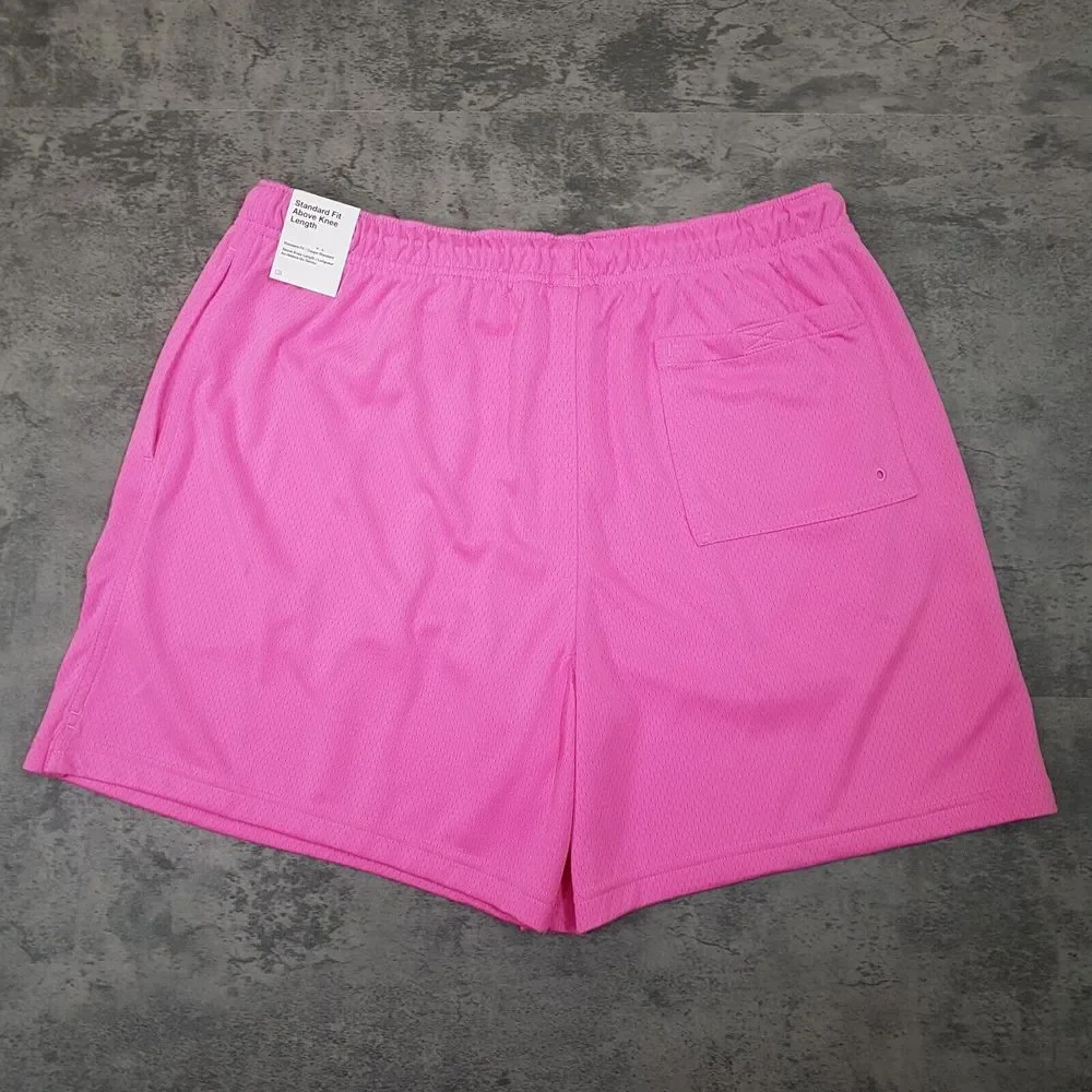 NIKE Flow Sportswear Mesh Basketball Shorts Mens‎ Size LARGE Pink